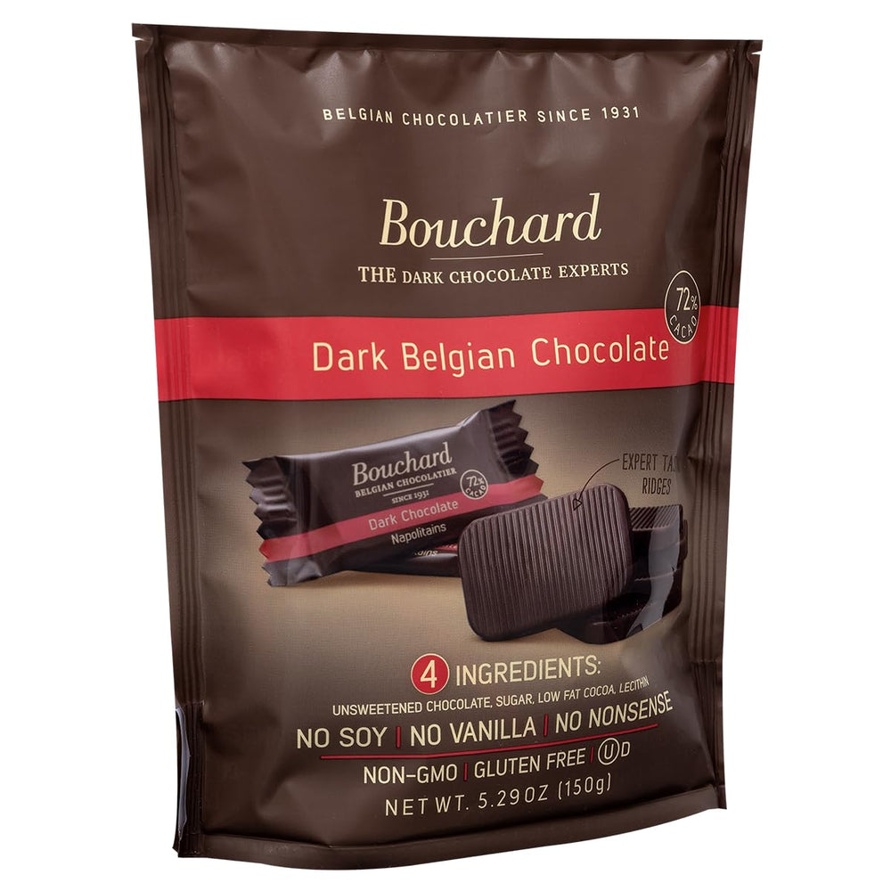Bouchard foil wrapper with gold label indicating Belgian origin