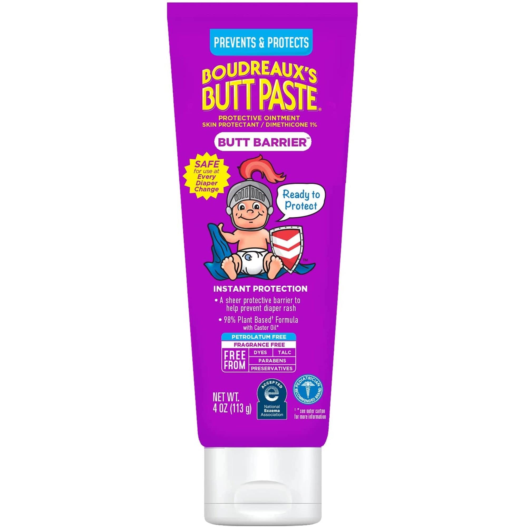 Compact 4oz tube fits easily in a diaper bag.