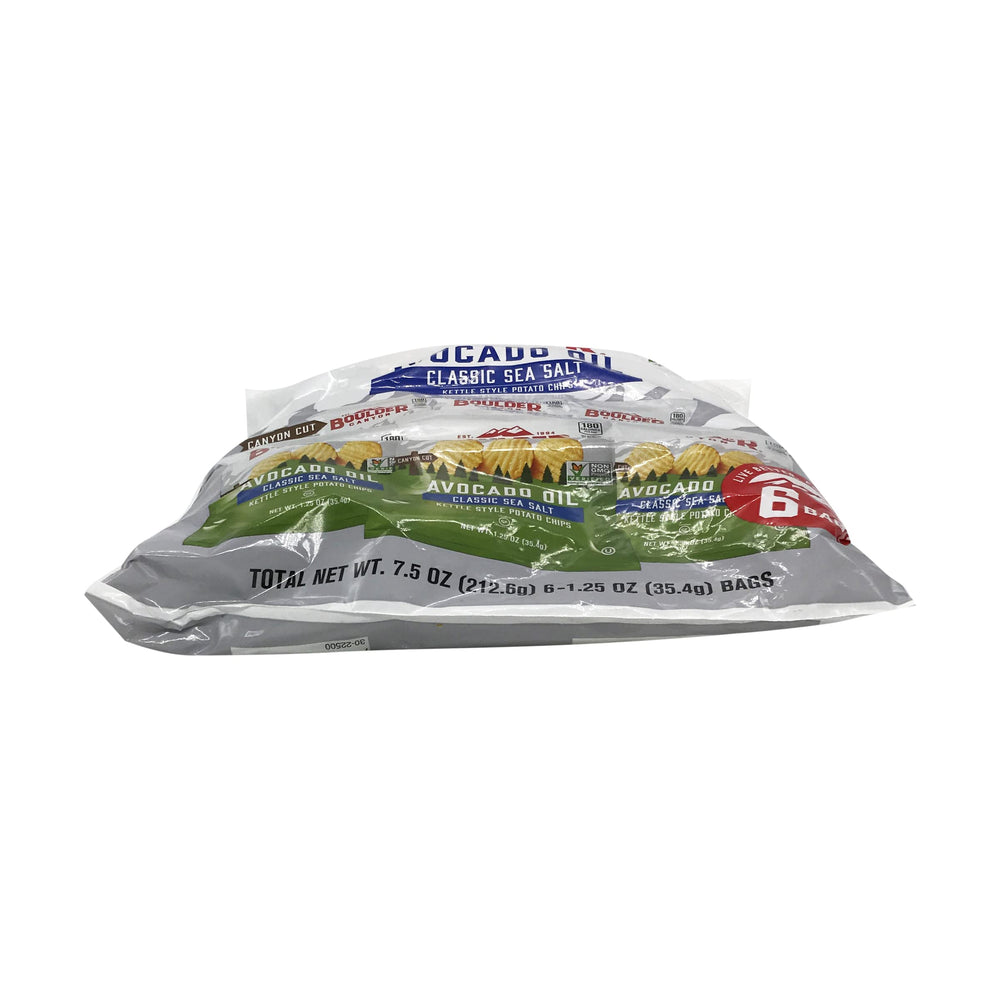 Boulder Canyon avocado oil sea salt potato chips bag 7—consistent crunch appeal.