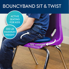 BouncyBands Sit & Twist non-skid base keeps cushion secure on chairs