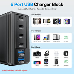 Bouonu compact travel charger foldable-prongs, ideal for packing in a bag.