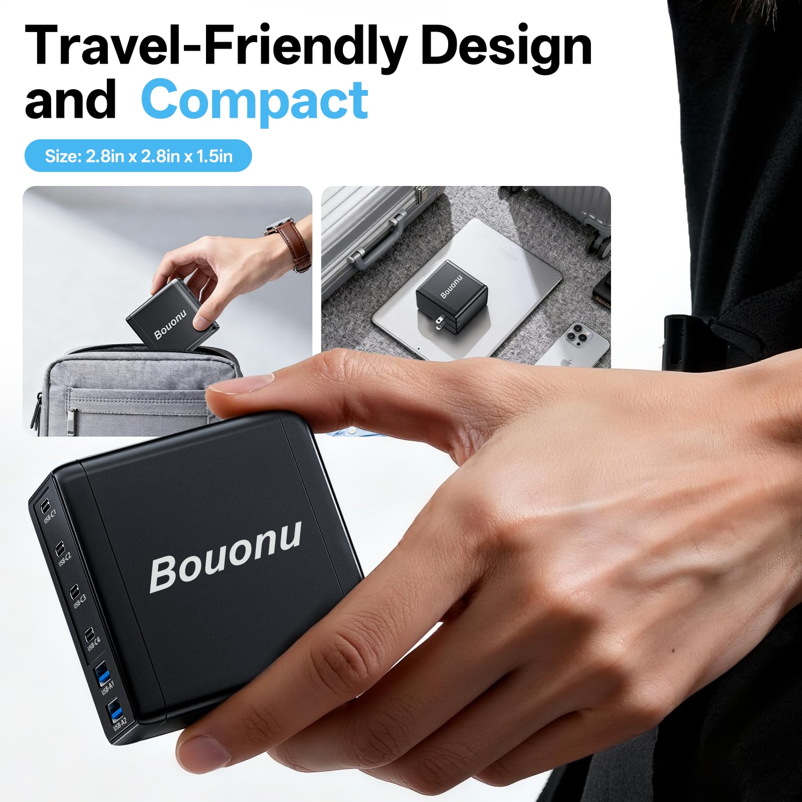 Bouonu universal compatibility for iPhone, Samsung, Pixel, and more.