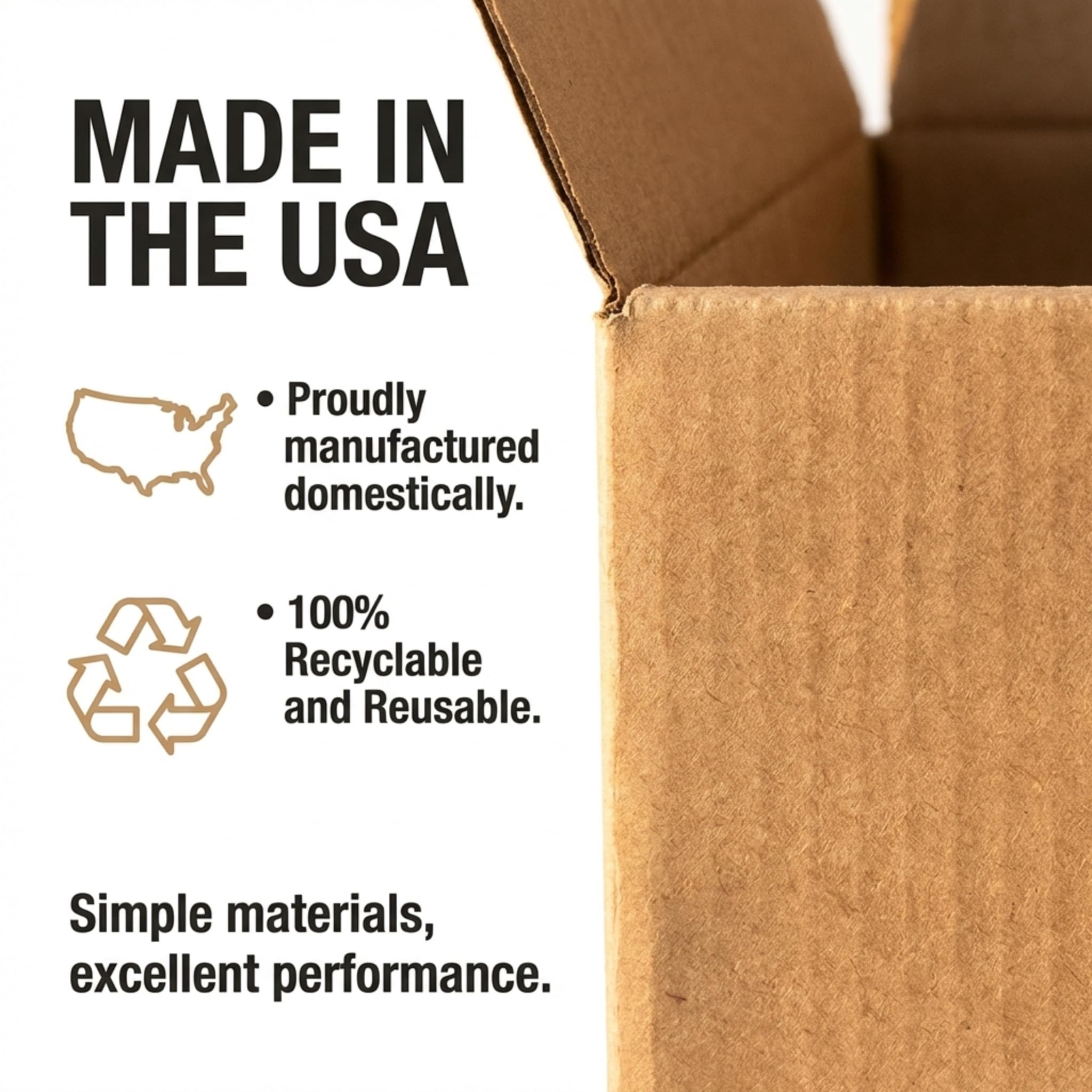 BOX USA Bulk packaging supply suitable for businesses and homes.