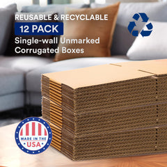 BOX USA large moving box open lid, easy access for quick packing