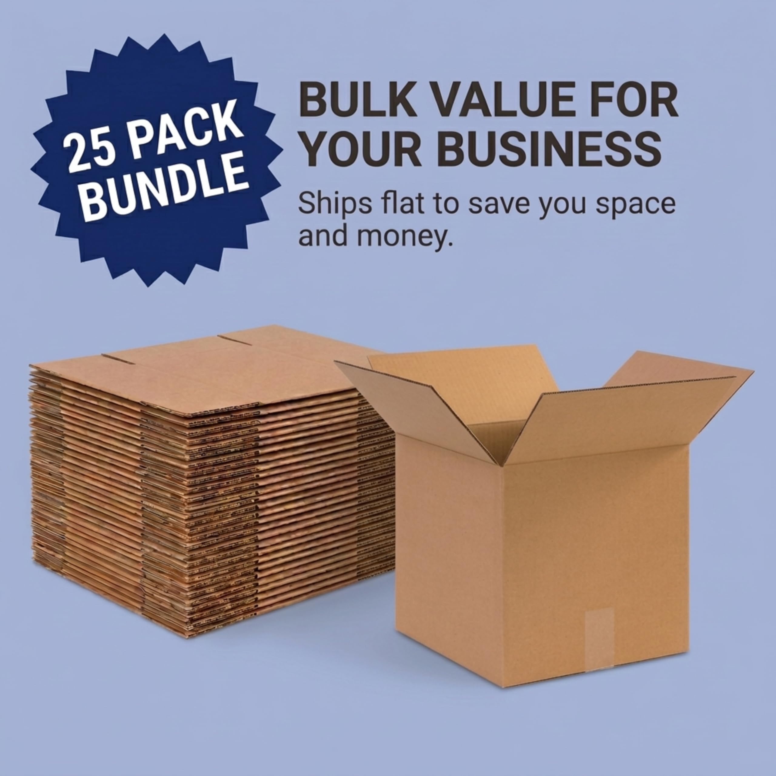 BOX USA Moving and storage use-case showing versatile packing for household items.