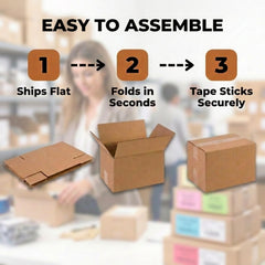 BOX USA Single-wall corrugated box delivers sturdy protection during transit.