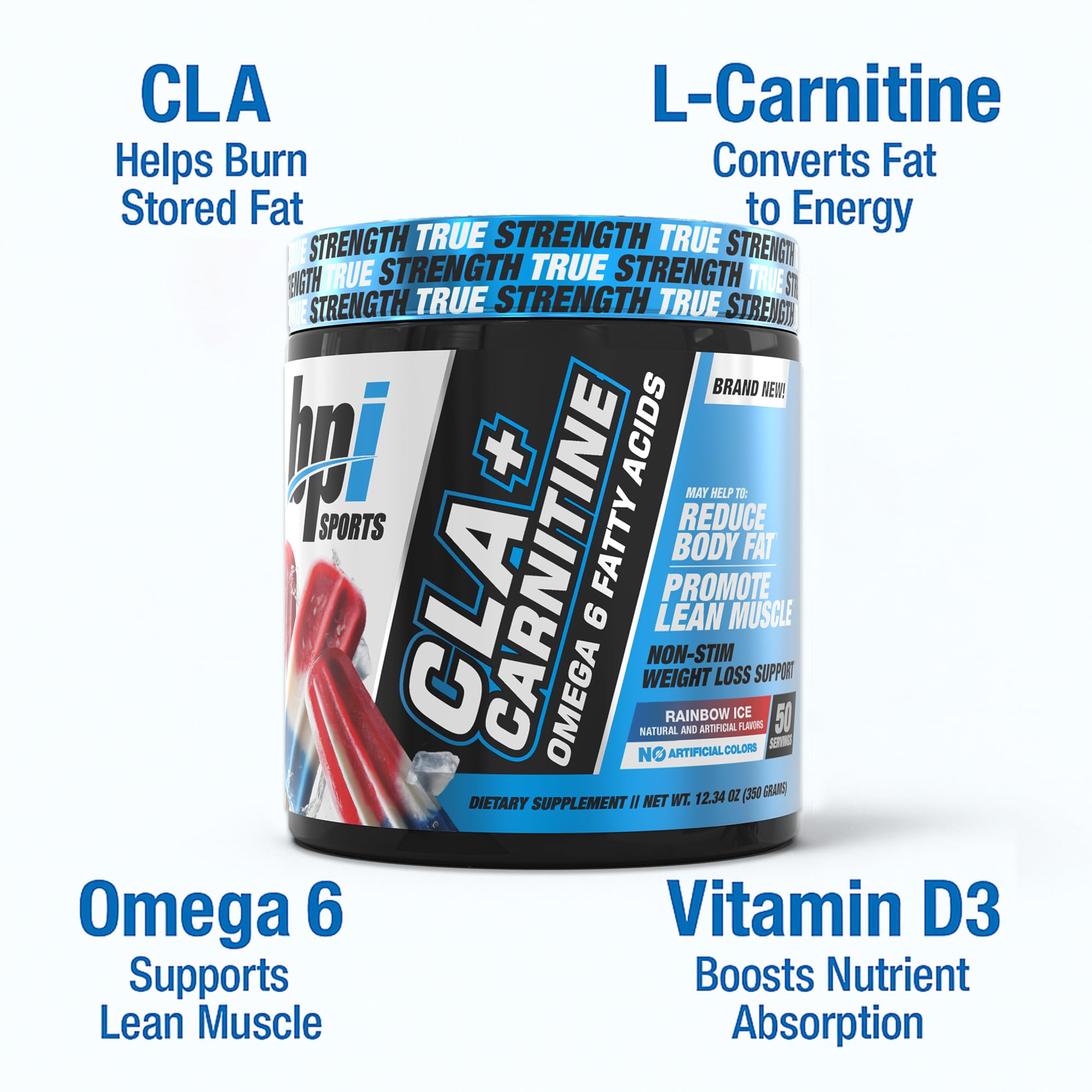 Shaker-ready mix of CLA+Carnitine shows smooth texture for daily use.