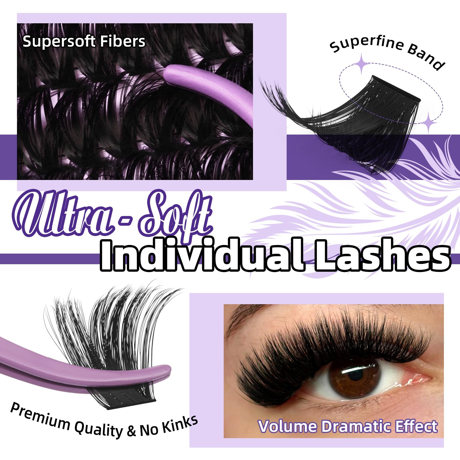 BQaugen dcurl lashes extensions close-up for natural lift