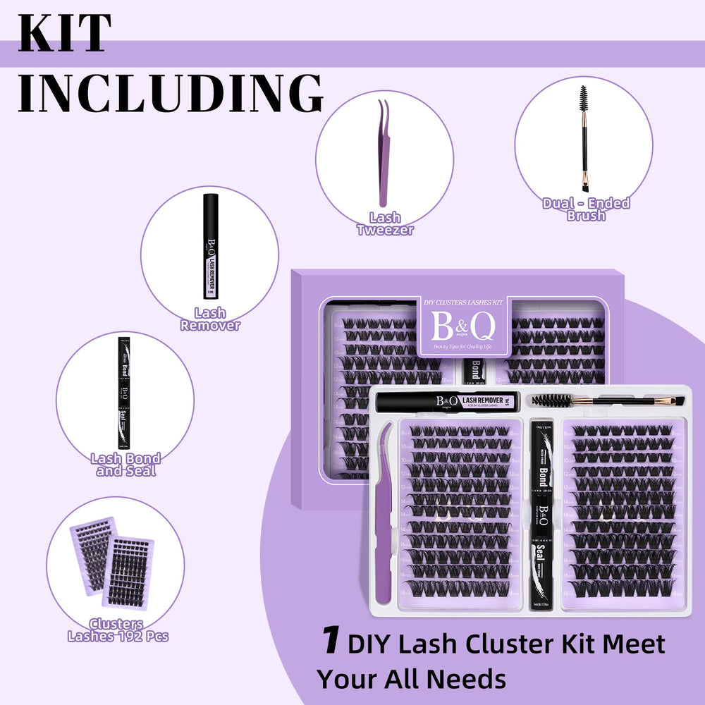 B&Qaugen eyelash bond and sealer kit for smooth, long-lasting adhesion.