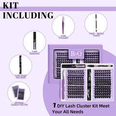 B&Qaugen eyelash bond and sealer kit for smooth, long-lasting adhesion.
