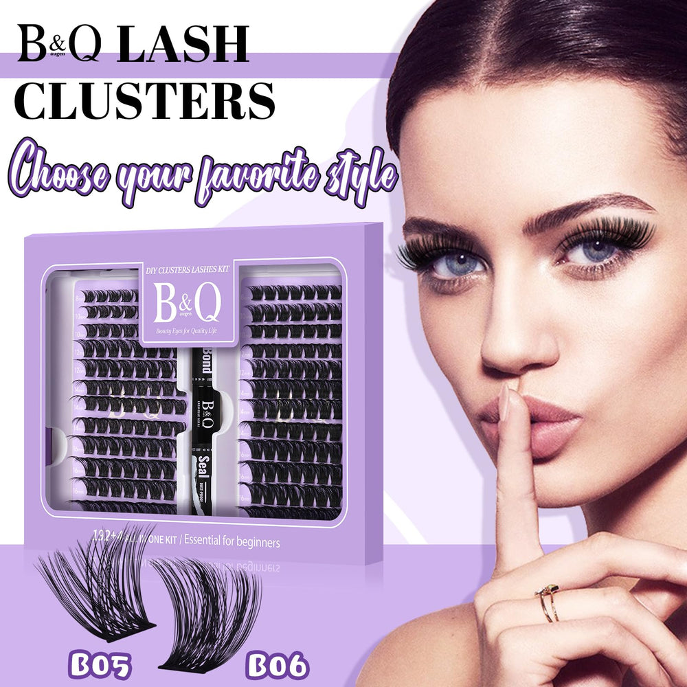 B&Qaugen flat lash band design for a natural finish.