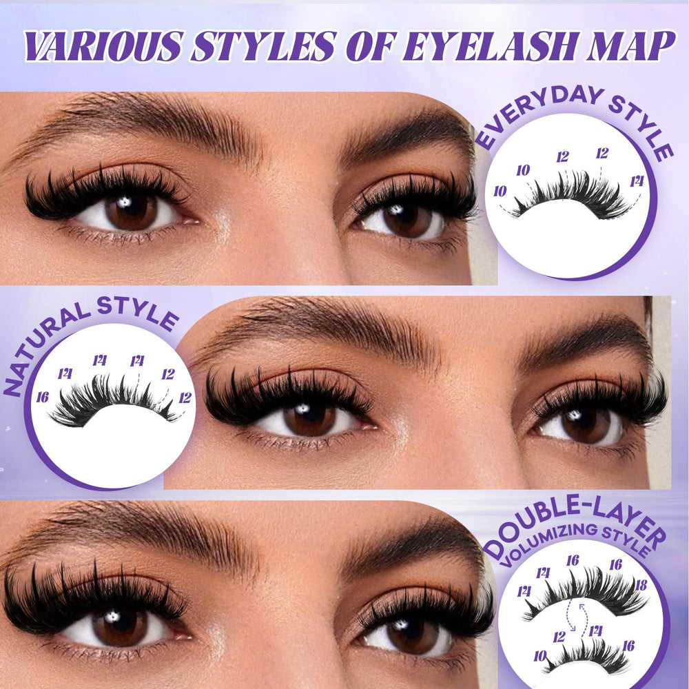 B&Qaugen salon-volume D-curl lashes provide instant texture without layering.