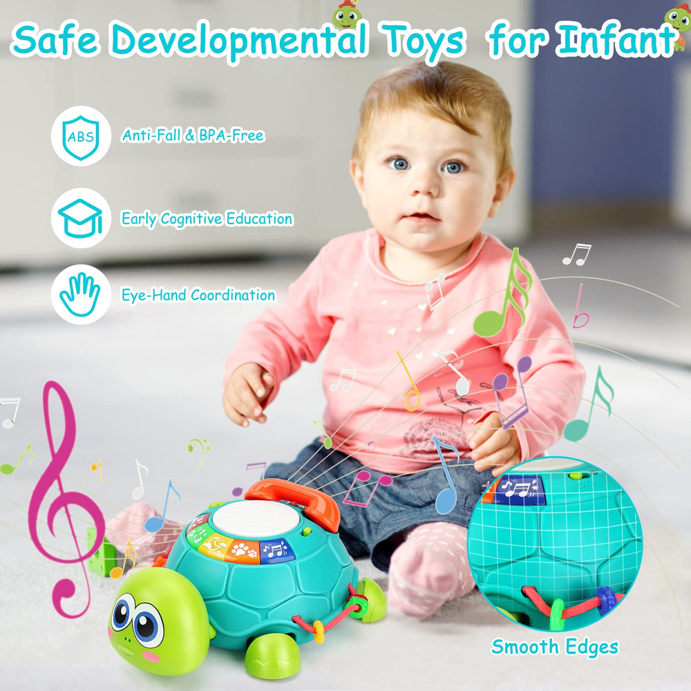 BQU Musical Turtle safe materials and BPA-free design for gentle baby play