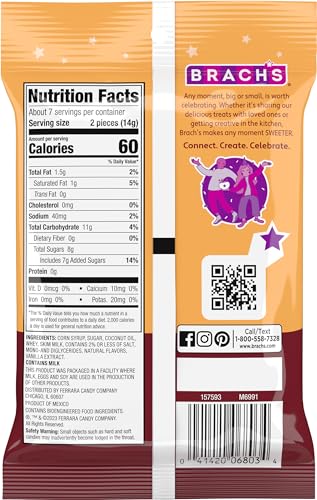 Brach's Nips individually wrapped candies for on-the-go snacking.