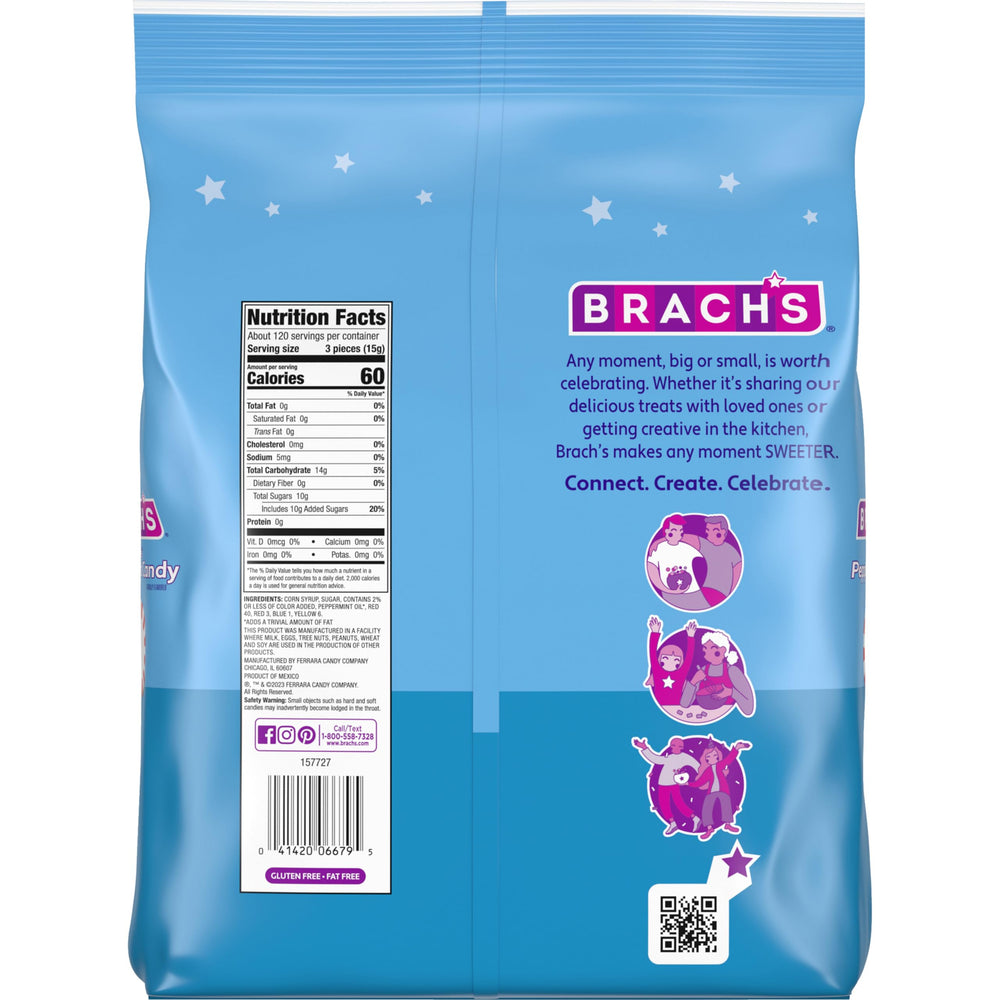 Close-up of glossy mint candy pieces from Brach's Star Brites.