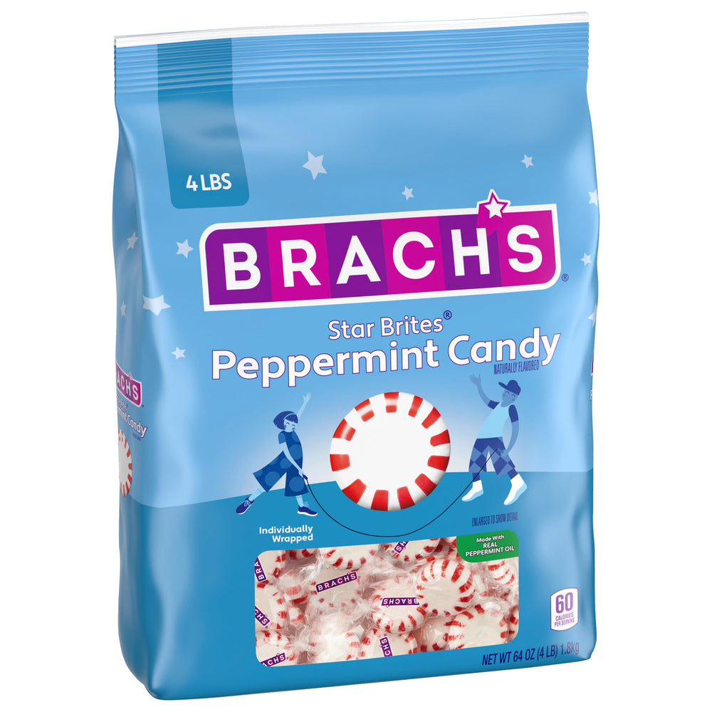 Brach's Star Brites peppermint with real peppermint oil.