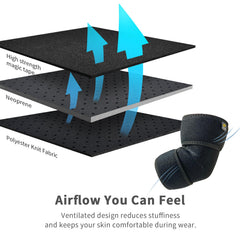Bracoo Elbow Brace neoprene warmth supports comfort and circulation