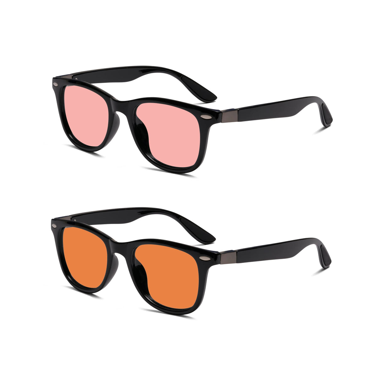 BRADDELL OPTICS FL-41 Rose tint glasses reduce glare in bright rooms