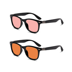BRADDELL OPTICS FL-41 Rose tint glasses reduce glare in bright rooms