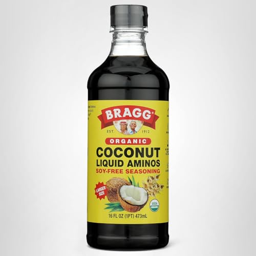 Stir-fry with Bragg Coconut Aminos adding rich umami to vegetables.