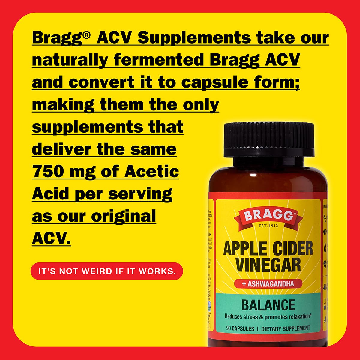 Bragg Sensoril Ashwagandha capsules closeup highlighting calm and stress support