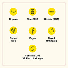 Bragg Organic Raw Apple Cider Vinegar dressing adds brightness to salads.