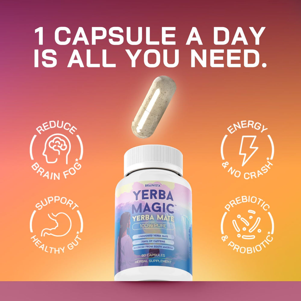 Yerba mate leaves sourced from South America used in Brainista capsules