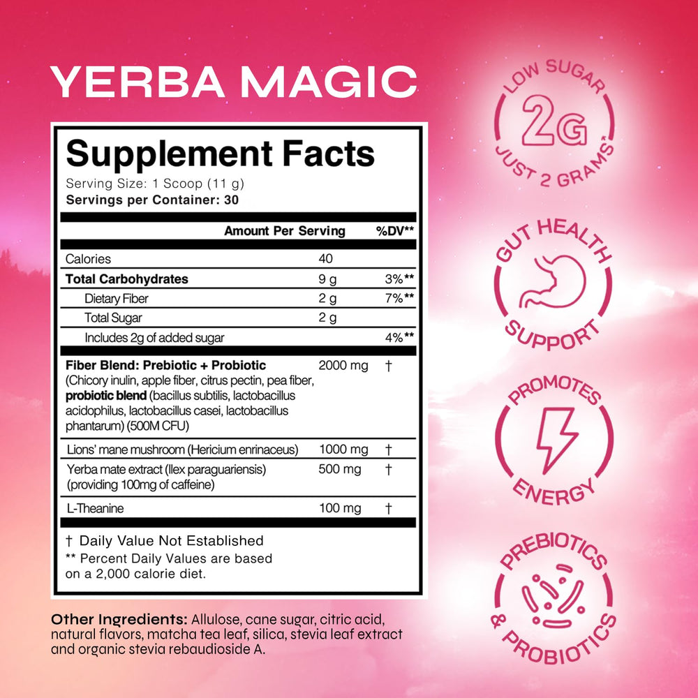 Brainista Yerba Magic natural caffeine energy without jitters