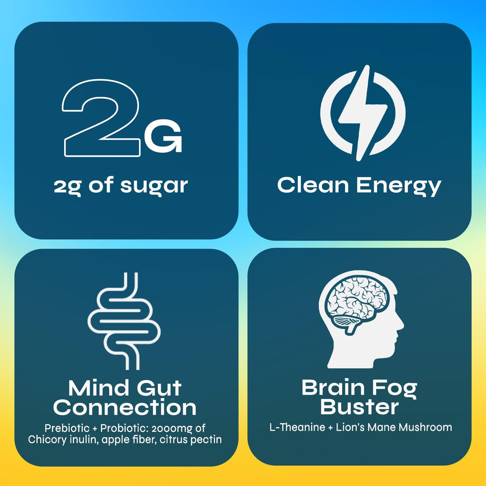 Brainista Yerba Magic prebiotics and probiotics blend for gut wellness.