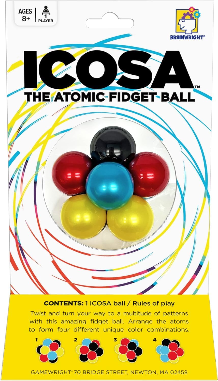 Brainwright Icosa Atomic Puzzle Ball family play, screen-free fun for all ages.
