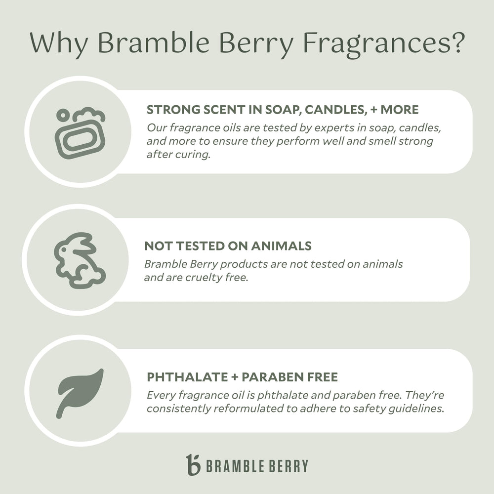 Bramble Berry Cashmere Fragrance Oil close-up for a smooth pour into candles.