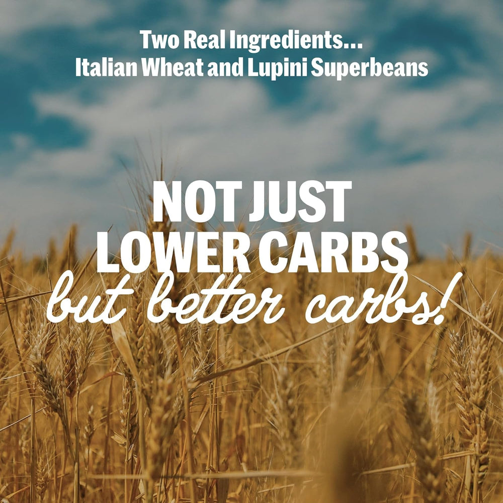 BRAMI dry pasta packaging ready for easy pantry storage.