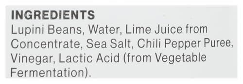 BRAMI Lupini Beans Snack chili lime bag highlighting convenient serving.