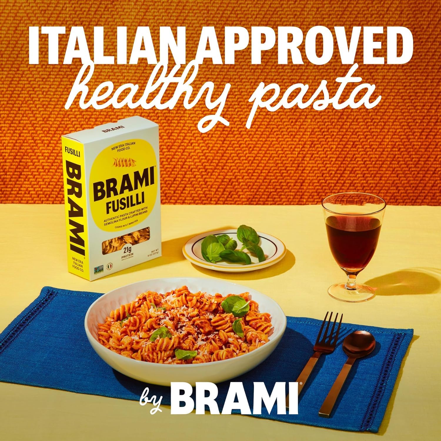 BRAMI serving ideas plate with vegetables illustrating quick meal inspiration.
