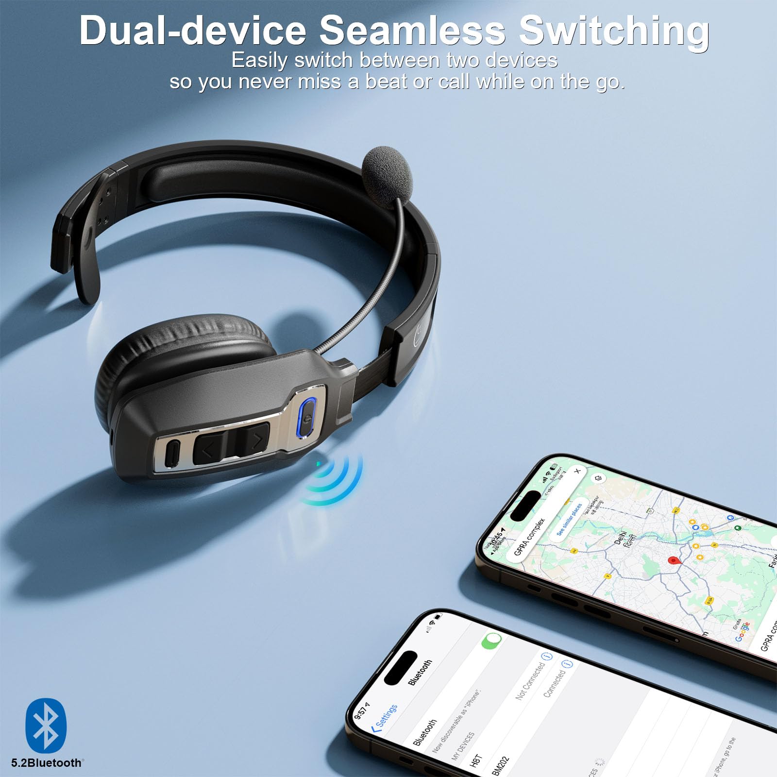 BRAMMAR Trucker Headset delivers up to 65 hours of battery life on trips