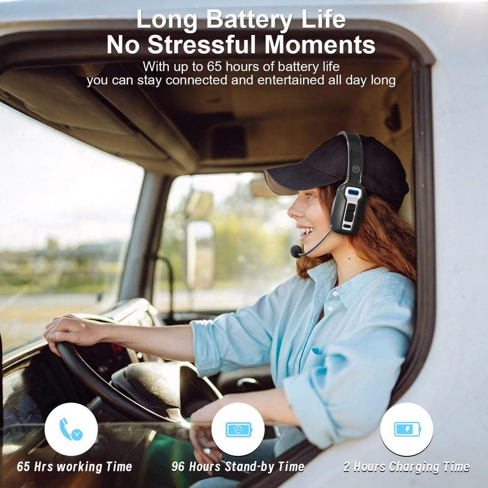 BRAMMAR Trucker Headset offers one-touch control for quick call management