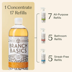 Branch Basics all-purpose bottle ready for everyday kitchen and living room cleaning