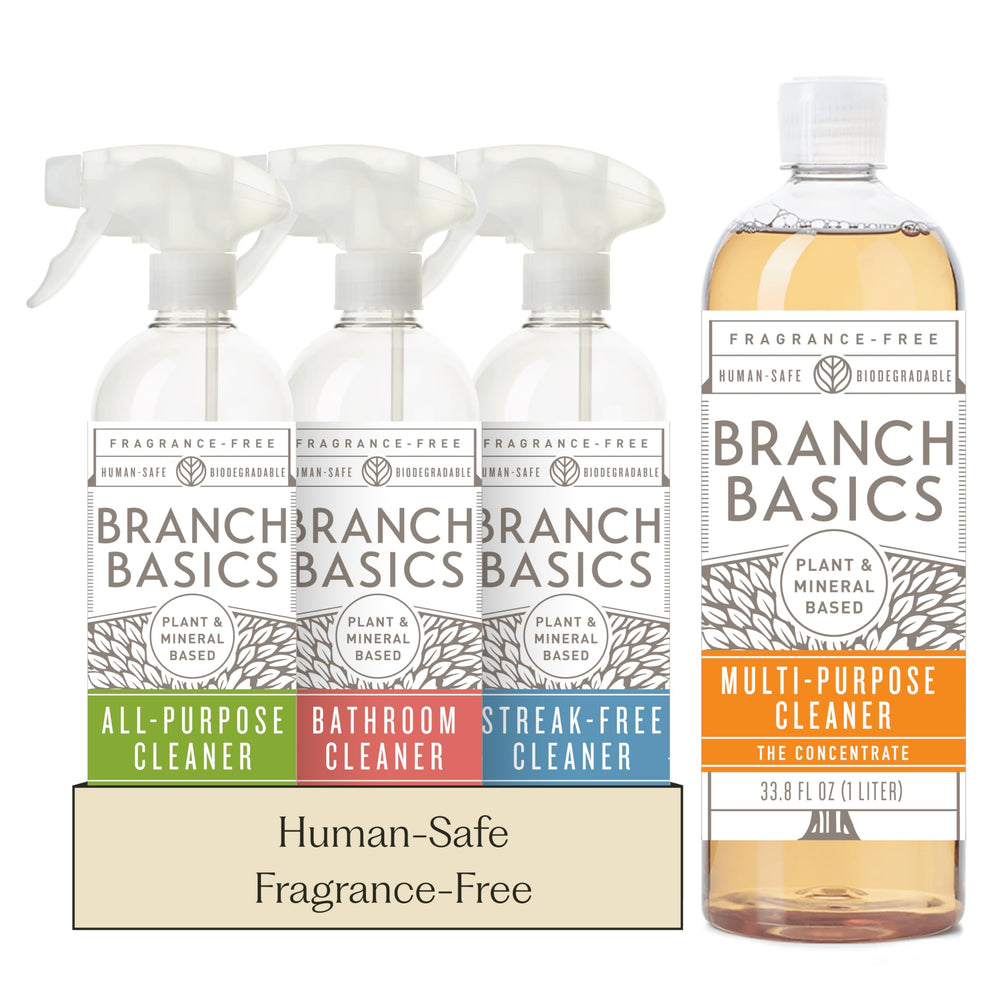 Branch Basics concentrate pour bottle ready for versatile cleaning tasks