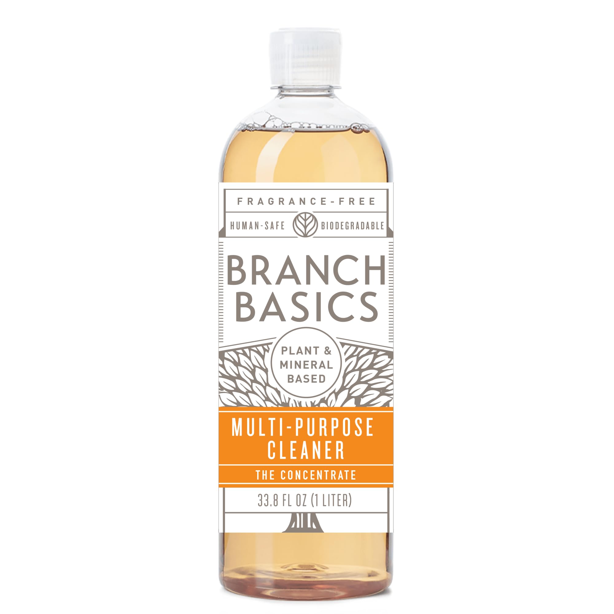 Branch Basics Concentrate bottle pour enables safe, controlled cleaning.