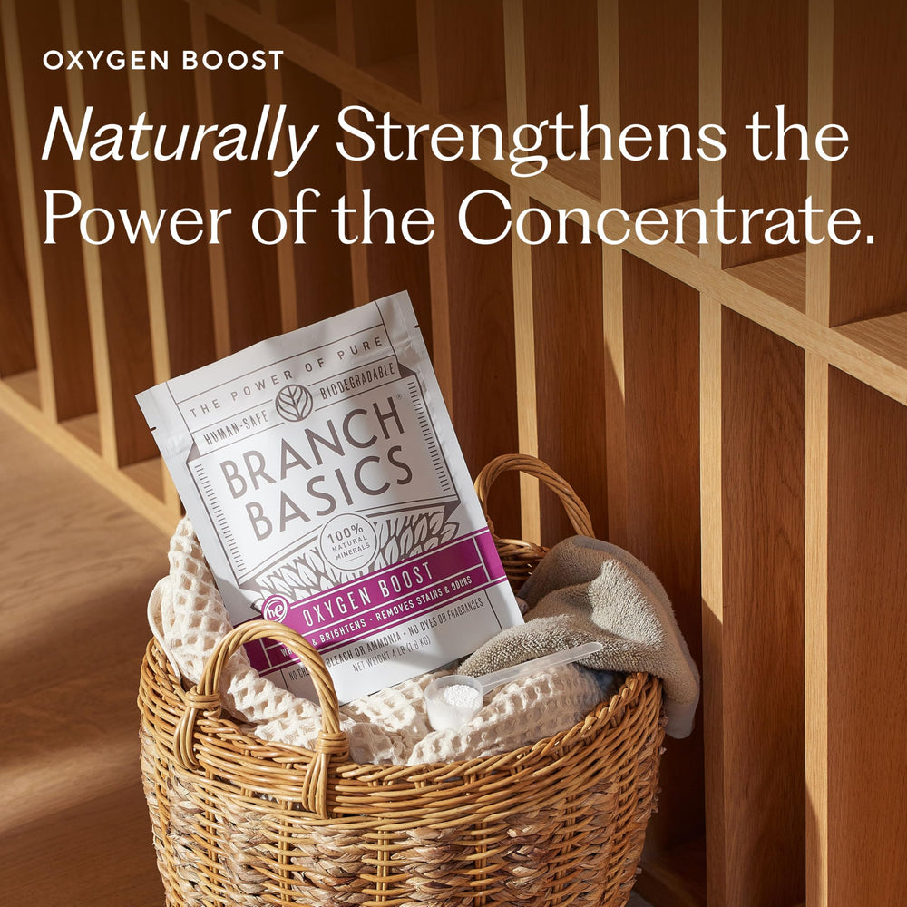 Branch Basics Concentrate dispensing action demonstrates quick, customizable cleaning solutions.