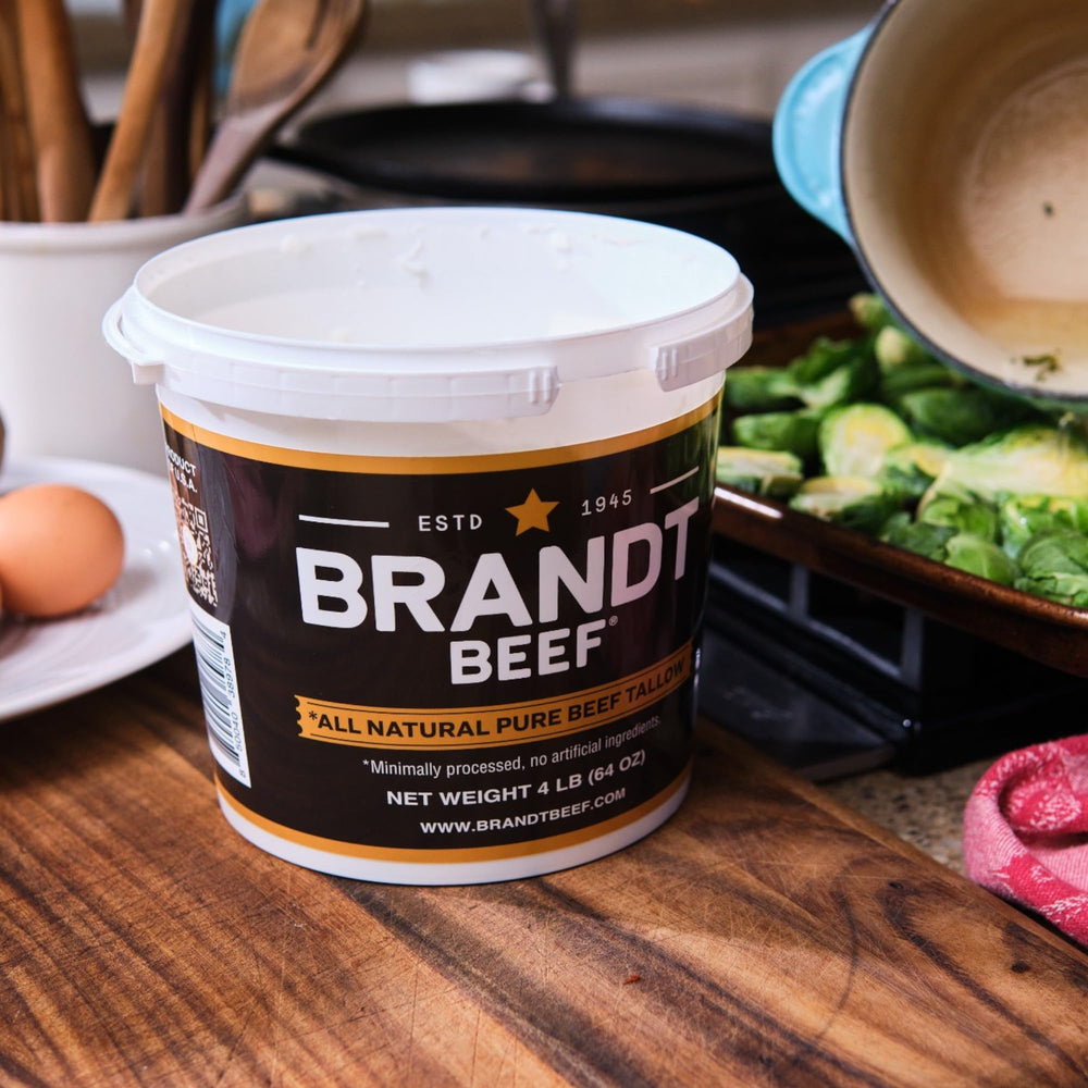 Brandt Beef Tallow sautéing for golden, crispy edges.