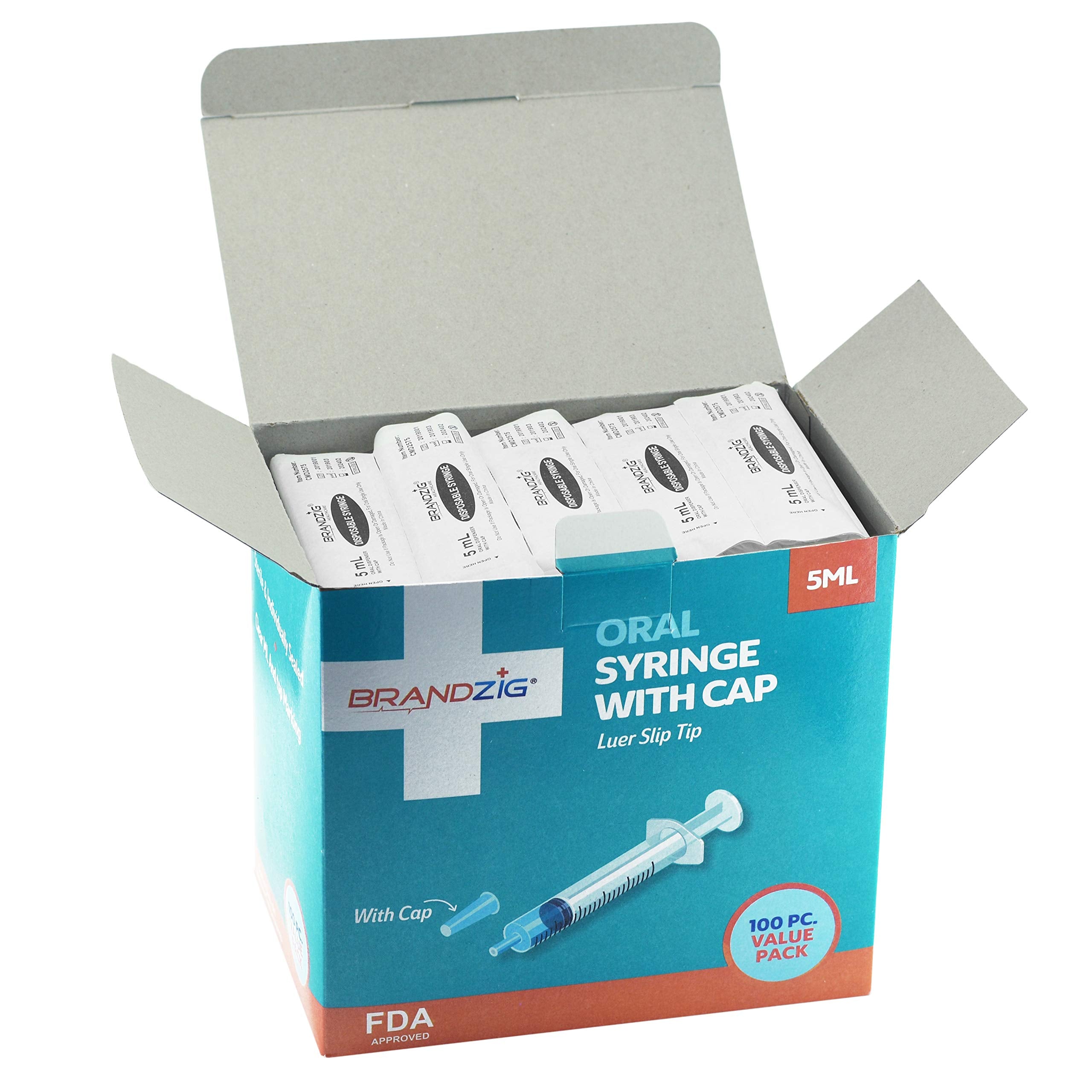 BRANDZIG individually wrapped syringes ensure safe single-use dispensing