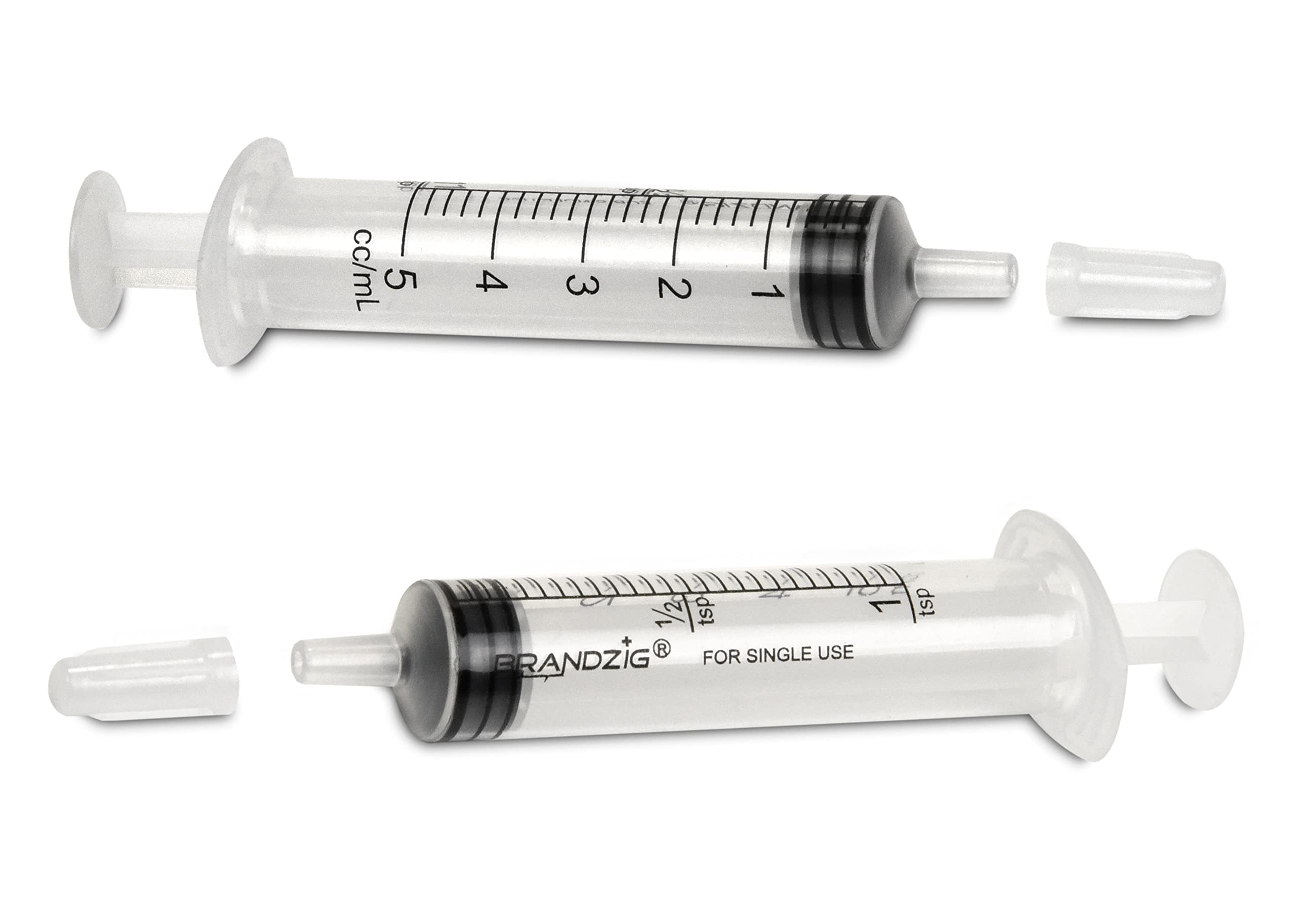 BRANDZIG needle-free syringe with Luer Slip Tip prevents leaks