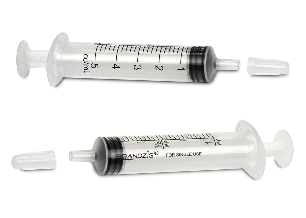 BRANDZIG needle-free syringe with Luer Slip Tip prevents leaks