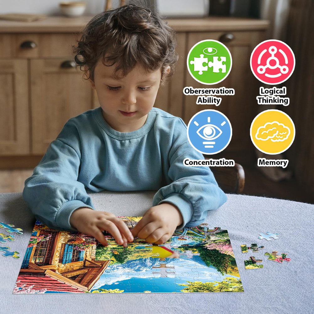 BraniacBits four seasons set – durable recycled cardboard and safe materials