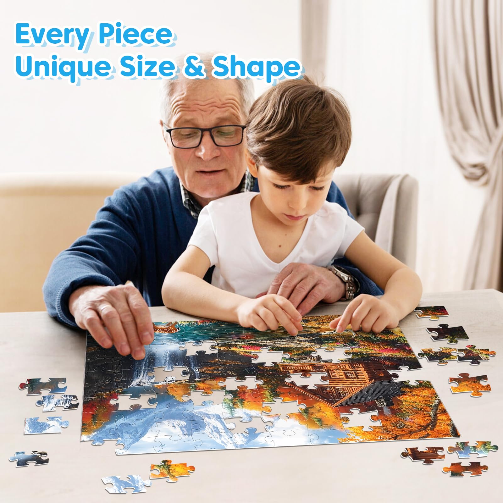 BraniacBits 100-piece puzzle box – complete and display after assembly