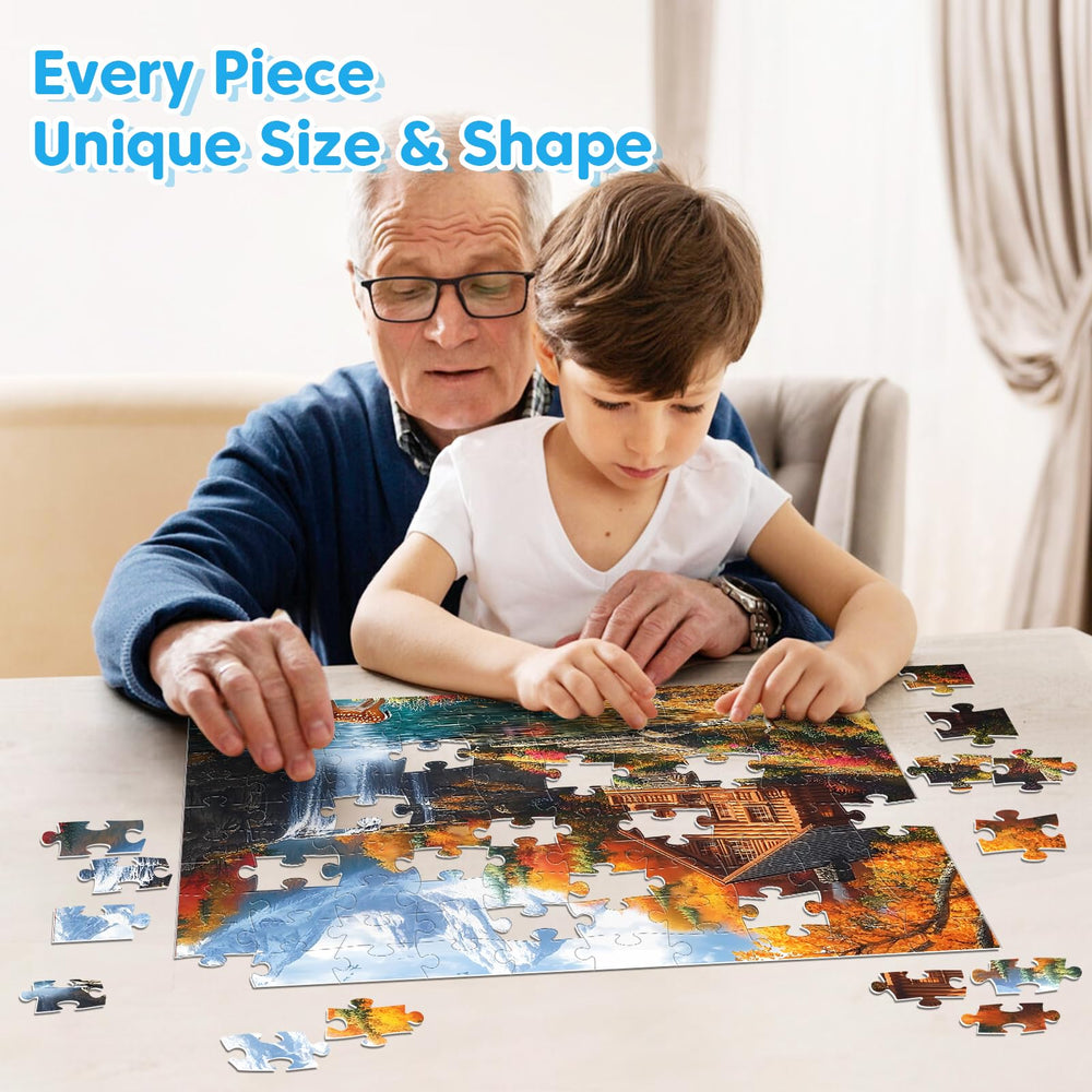 BraniacBits 100-piece puzzle box – complete and display after assembly