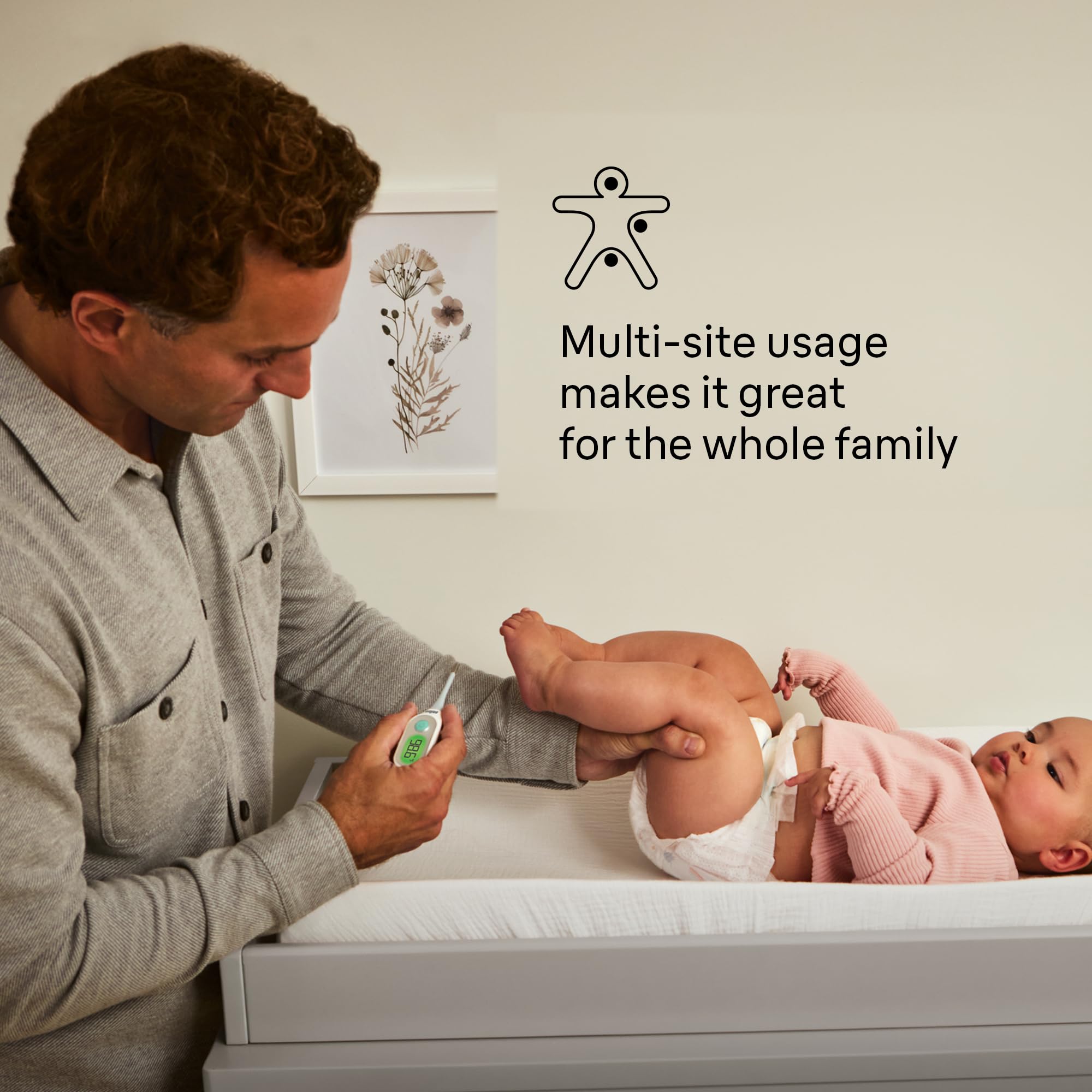 Braun Digital Thermometer in rectal-use with a flexible tip for comfort