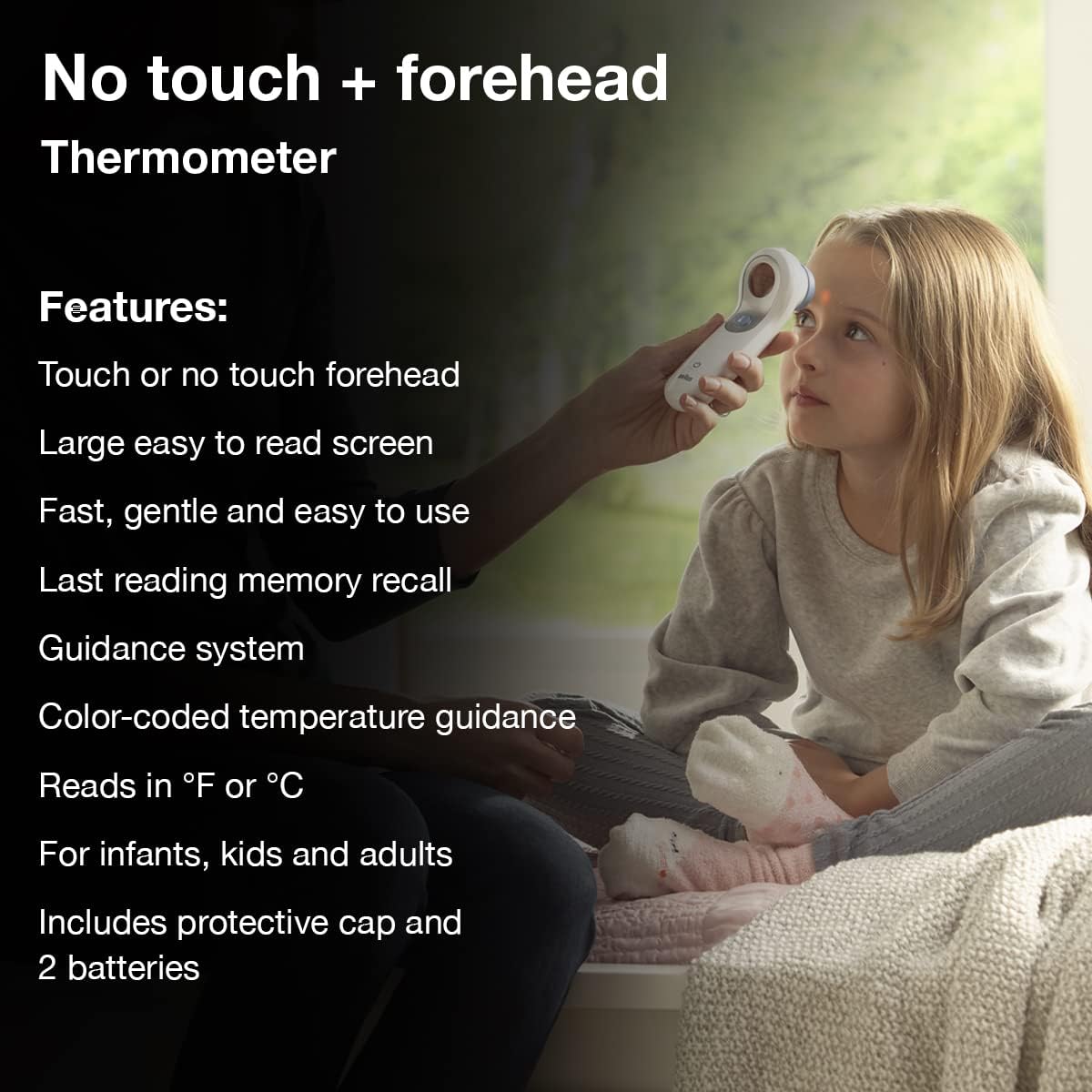 Braun No Touch Forehead Thermometer dual function for touch or non-contact