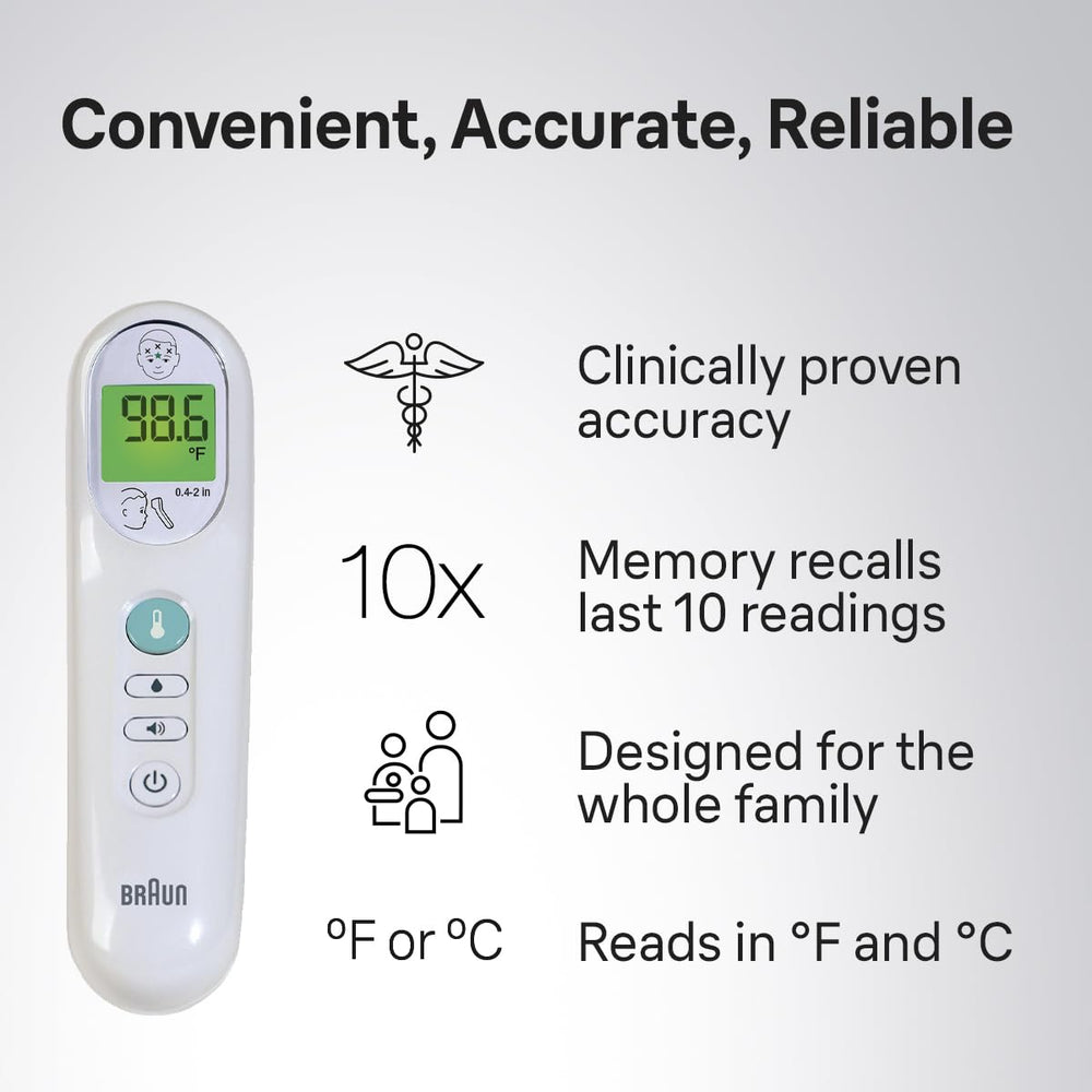 Braun Sensian4 adult and baby friendly thermometer